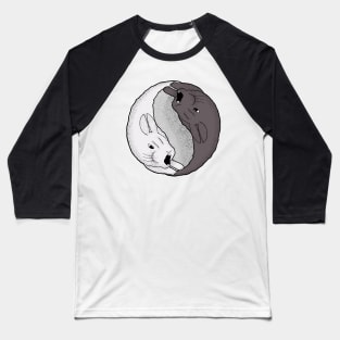 Rabbit Yin Yang Baseball T-Shirt